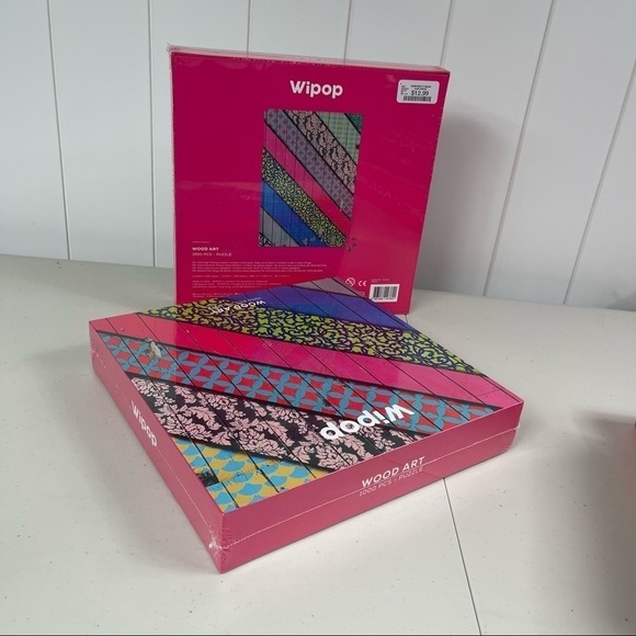 NWT Two Puzzles Wood Art Design - Picture 3 of 5